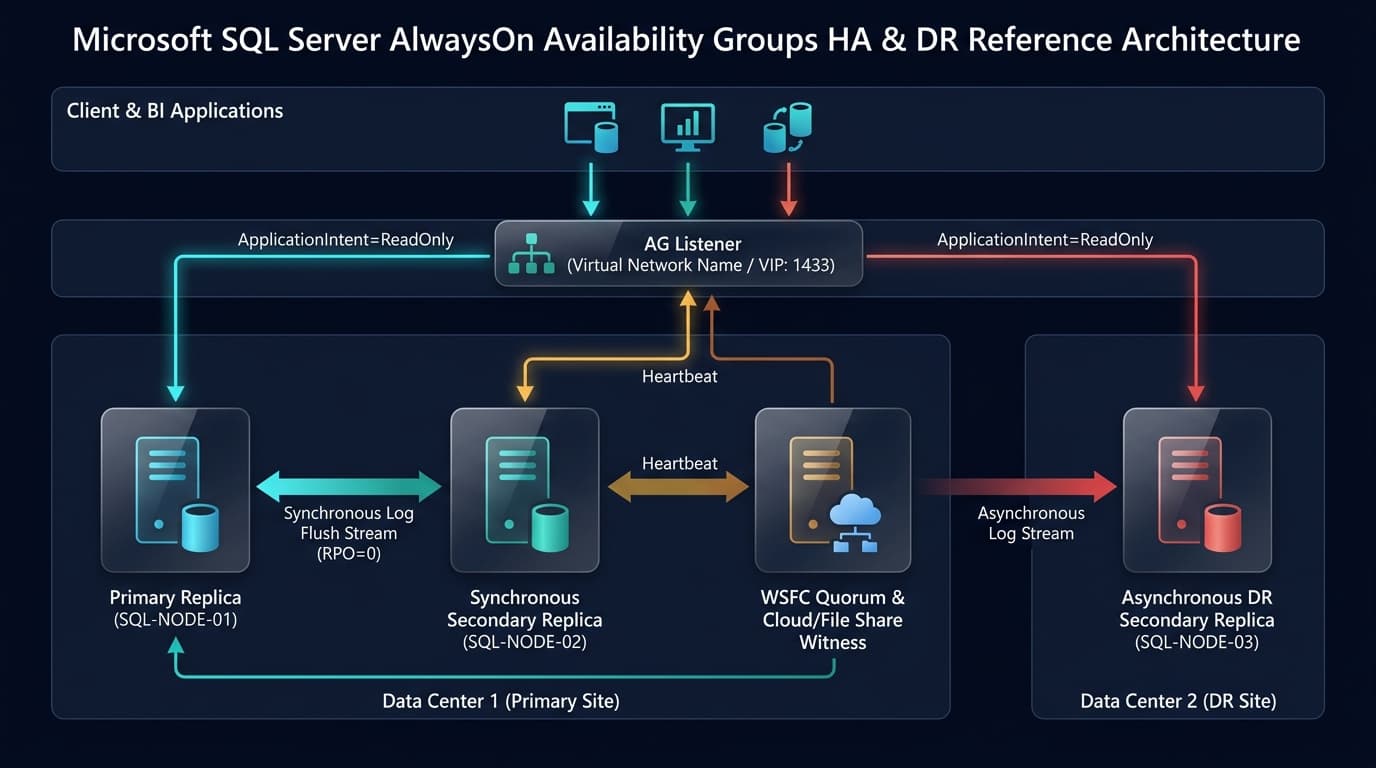 SQL Server Always On Availability Groups (AG) Topology