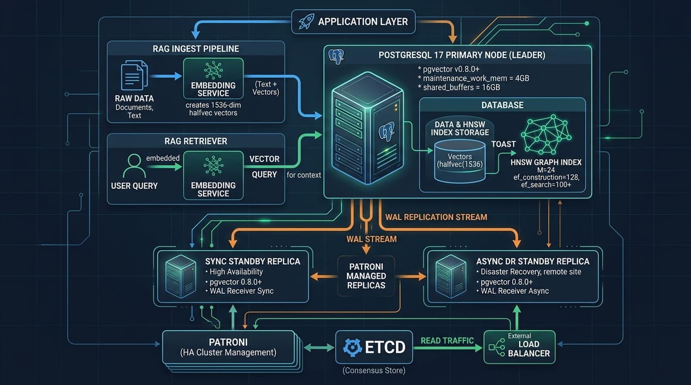 PostgreSQL pgvector HNSW: Production RAG Blueprint & Tuning Guide